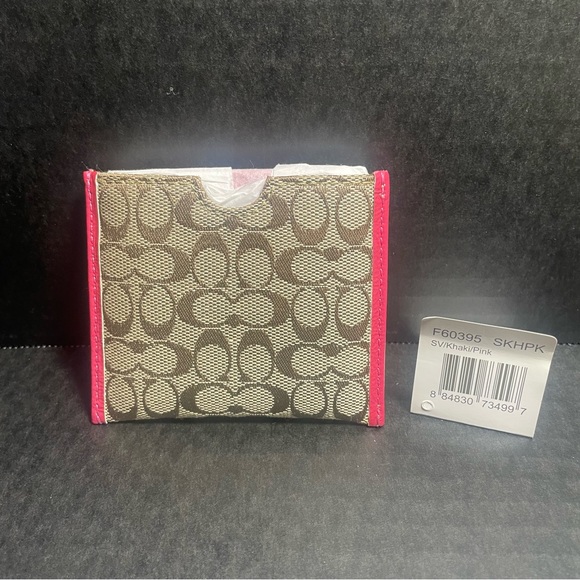 Coach Accessories - BNWT COACH SIGNATURE 3” x 3” COMPACT MIRROR WITH SLIP CASE PRICE FIRM!